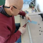 Dad Cutting Glass 2 (Medium)