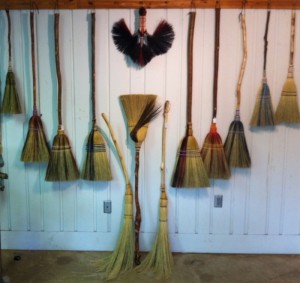 Brooms on Display